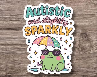 Neurodiversity Sticker | Cute Fun ADHD Autism AuDHD Decal | Waterproof Sticker | Laptop Water Bottle Planner | Neurodivergent Neurospicy