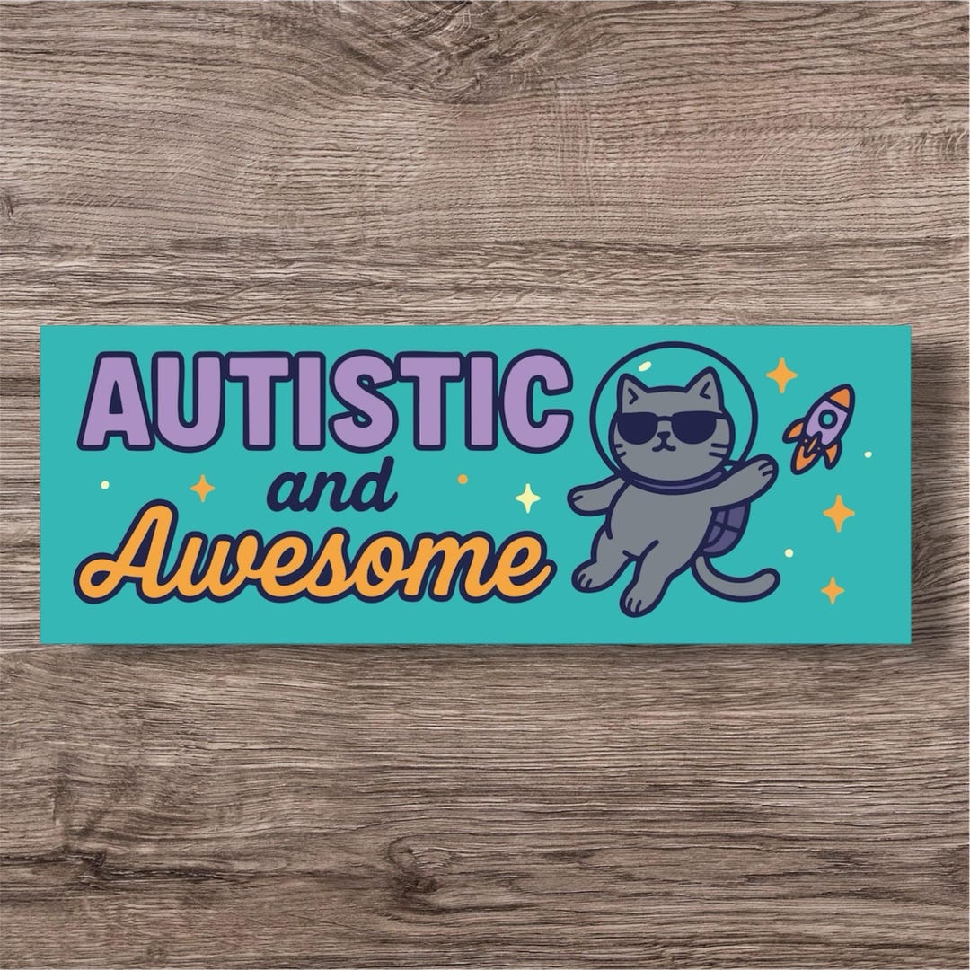 Neurodiversity Sticker | Cute Fun ADHD Autism Audhd Decal ...