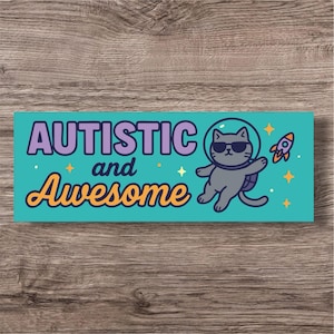 Neurodiversity Sticker | Cute Fun ADHD Autism AuDHD Decal | Neurodiverse Neurodivergent Sparkly Waterproof Neurospicy | Laptop Water Bottle