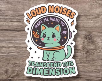 Adesivo Neurodiversità / Adesivo carino e divertente ADHD Autismo AuDHD / Adesivo impermeabile / Laptop Bottiglia Agenda / Neurodivergente Neurospicy