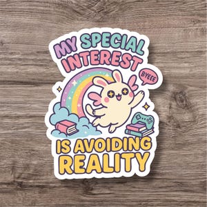 Neurodiversity Sticker | Cute Fun ADHD Autism AuDHD Decal | Neurodiverse Neurodivergent Sparkly Waterproof Neurospicy | Laptop Water Bottle