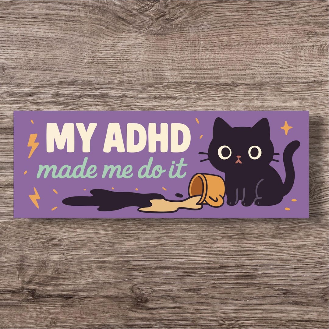 Neurodiversity Sticker | Cute Fun ADHD Autism Audhd Decal ...