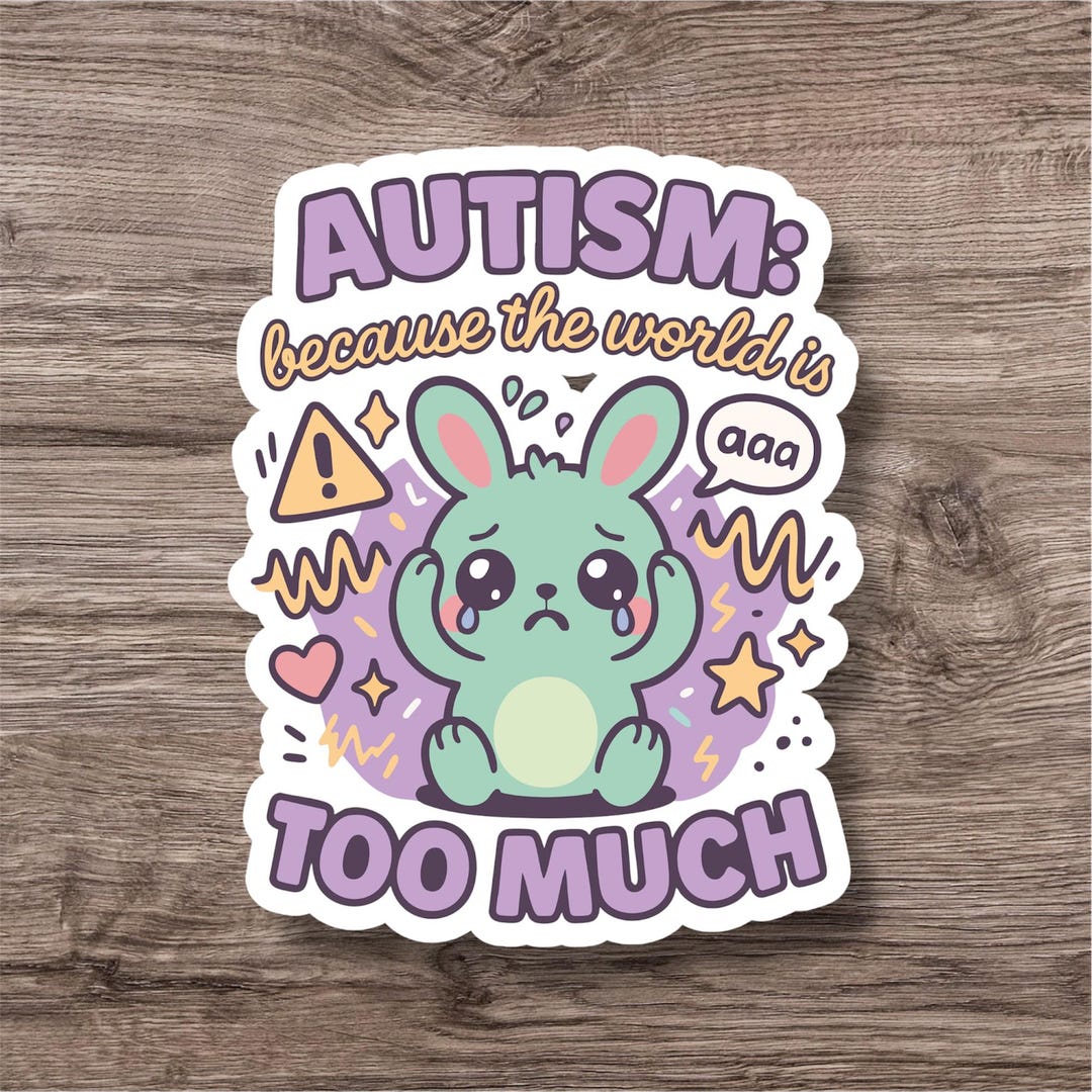 Neurodiversity Sticker | Cute Fun ADHD Autism Audhd Decal ...