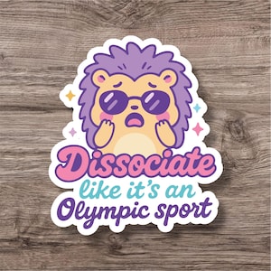 Neurodiversity Sticker | Cute Fun ADHD Autism AuDHD Decal | Neurodiverse Neurodivergent Sparkly Waterproof Neurospicy | Laptop Water Bottle