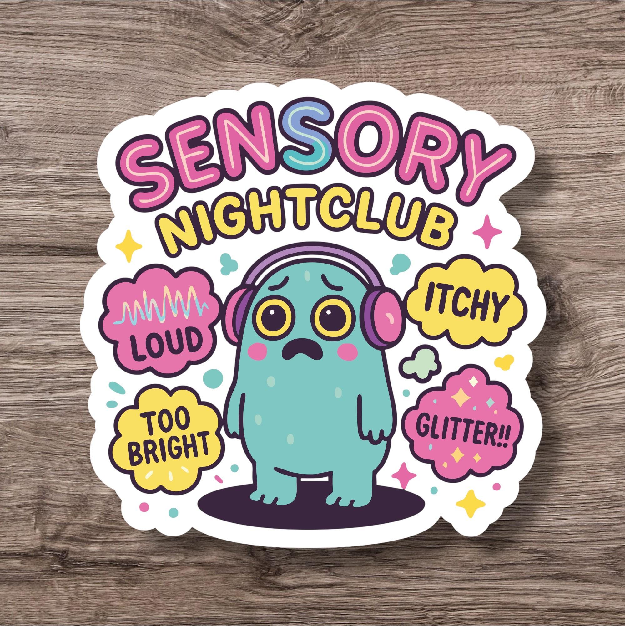 Neurodiversity Sticker | Cute Fun ADHD Autism Audhd Decal ...