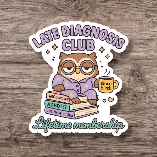 Neurodiversity Sticker | Cute Fun ADHD Autism AuDHD Decal | Neurodiverse Neurodivergent Sparkly Waterproof Neurospicy | Laptop Water Bottle