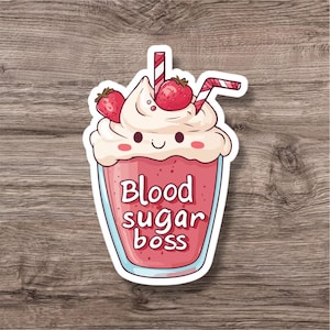Funny Diabetes Sticker | Type 1 Diabetes Humor Decal | Diabetic | Waterproof Laptop Water Bottle Sticker | T1D Awareness Gift | Insulin Life