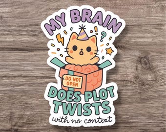 Neurodiversity Sticker | Cute Fun ADHD Autism AuDHD Decal | Waterproof Sticker | Laptop Water Bottle Planner | Neurodivergent Neurospicy