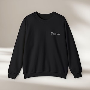 GOD IS GOOD Embroidered Crewneck Sweashirt | Christian Apparel | Faith-Based | Inspirational | Christian | Gift for Friend | Jesus | God