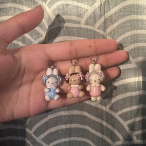 headphones bunny charm / keychain | miffy-inspired