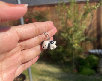 baby puppy phone charm / keychain | handmade kawaii art