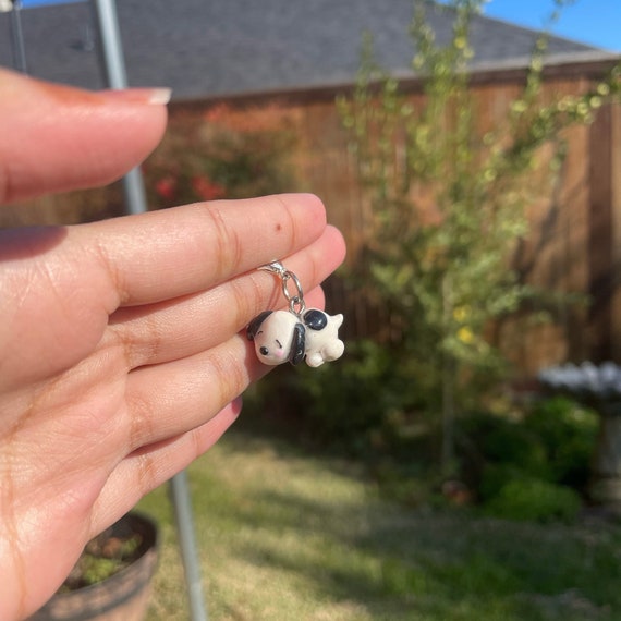 baby puppy phone charm / keychain | handmade kawaii art