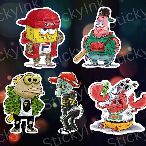 Spongebob Vinyl Stickers