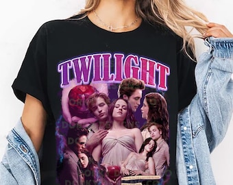 Twilight Shirt Edward Cullen , Limited Vintage T-Shirt Oversized Unisex T-shirt Retro 90's Fans Homage T-shirt Gift For Book Lover Twilight