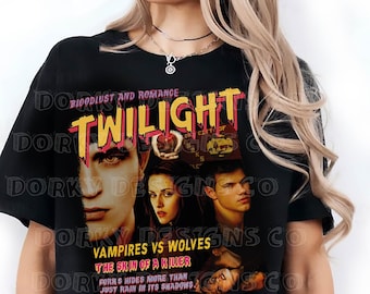 Twilight Shirt Limited Vintage T-Shirt, Oversized Unisex T-shirt, Twilight Fans Homage T-shirt, Gift For Book Lover Twilight Saga Tribute
