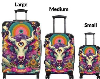 Zodiac Suitcase Birthday Gift ,Astrology Travel Luggage ,Birthday Zodiac Sign ,Gift for Women Mom Girlfriend Friend, Travel Suitcase Holiday