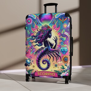 Birthday Gift Zodiac Suitcase Astrology Travel Luggage Birthday Zodiac Sign Gift for Women Mom Girlfriend Friend Travel Suitcase Holiday Aries Taurus Gemini Cancer Leo Virgo Libra Scorpio Sagittarius Capricorn Aquarius Pisces