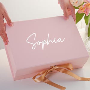Custom Bridesmaid Gift Box,Bridesmaid Proposal Box,Bridal Party Gift Boxes,Empty Box,Wedding Gift Box,Bridal Shower Box,Maid of Honor Gift image 10