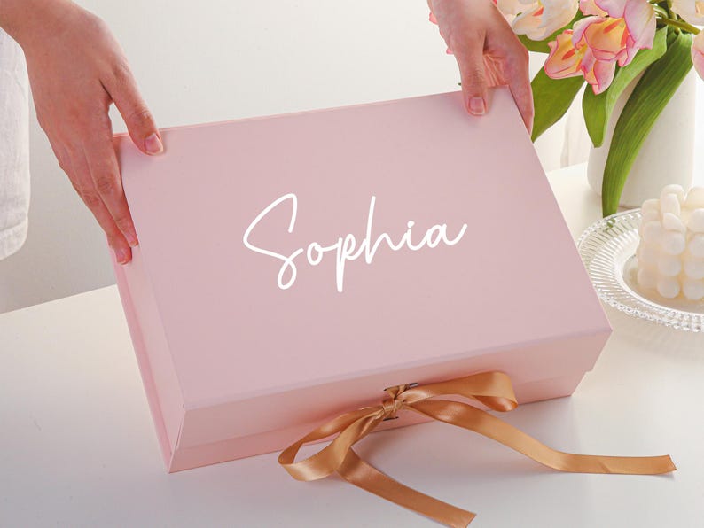 Custom Bridesmaid Gift Box,Bridesmaid Proposal Box,Bridal Party Gift Boxes,Empty Box,Wedding Gift Box,Bridal Shower Box,Maid of Honor Gift image 10
