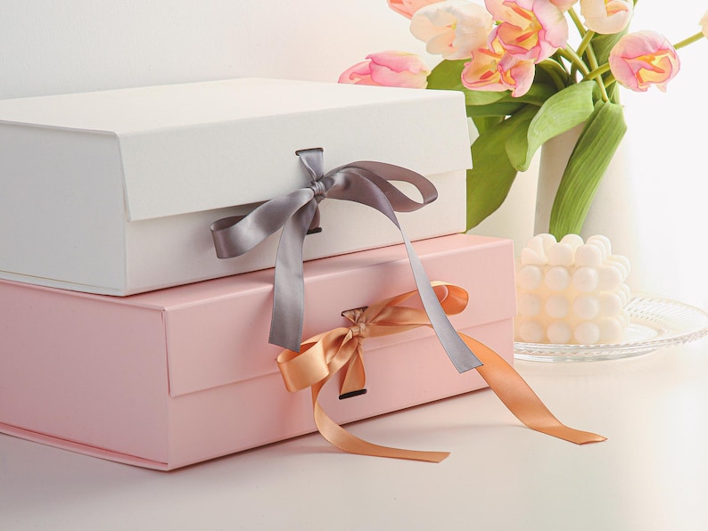 Custom Bridesmaid Gift Box,Bridesmaid Proposal Box,Bridal Party Gift Boxes,Empty Box,Wedding Gift Box,Bridal Shower Box,Maid of Honor Gift image 4