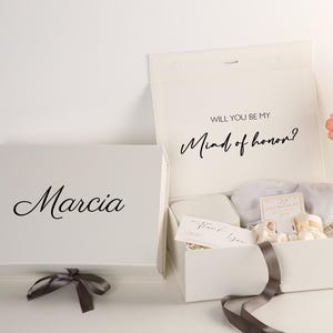 Benutzerdefinierte Brautjungfer Geschenkbox, Brautjungfer Vorschlag Box, Brautgeschenkboxen, leere Box, Hochzeitsgeschenkbox, Brautdusche Box, Trauzeugin Geschenk
