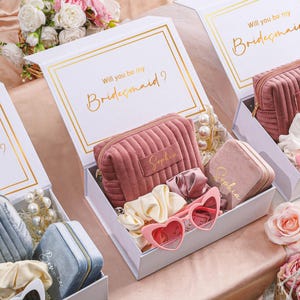 Personalized Bridesmaid Proposal Box,Bridal Shower Gift Box,will you be my bridesmaid,gift for bridesmaid,Unique Appreciation Gift Idea