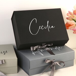 Custom Bridesmaid Gift Box,Bridesmaid Proposal Box,Bridal Party Gift Boxes,Empty Box,Wedding Gift Box,Bridal Shower Box,Maid of Honor Gift image 7