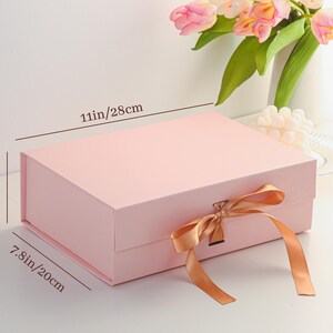 Custom Bridesmaid Gift Box,Bridesmaid Proposal Box,Bridal Party Gift Boxes,Empty Box,Wedding Gift Box,Bridal Shower Box,Maid of Honor Gift image 5