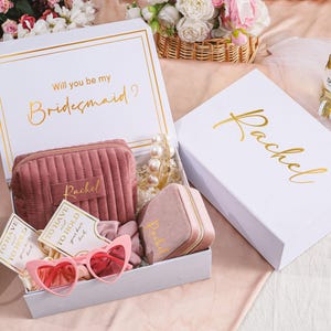 Personalized Bridal Shower Gift Box,will you be my bridesmaid,Bridesmaid Proposal Box,gift for bridesmaid,Unique Appreciation Gift Idea