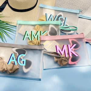 Benutzerdefinierte Monogramm Pool Tasche, Strandtasche Brautjungfer Geschenk, Brautjungfer Pool Tasche, Brautjungfer Geschenk, Junggesellinnenabschied Geschenk für Brautjungfer,Hochzeit