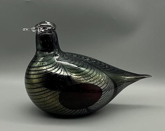 Oiva Toikka Iittala Art Glass Large Willow Grouse - Etsy