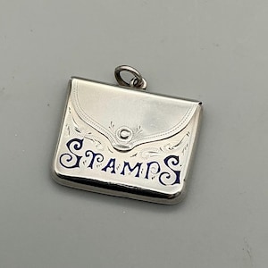Antique silver Stamp case