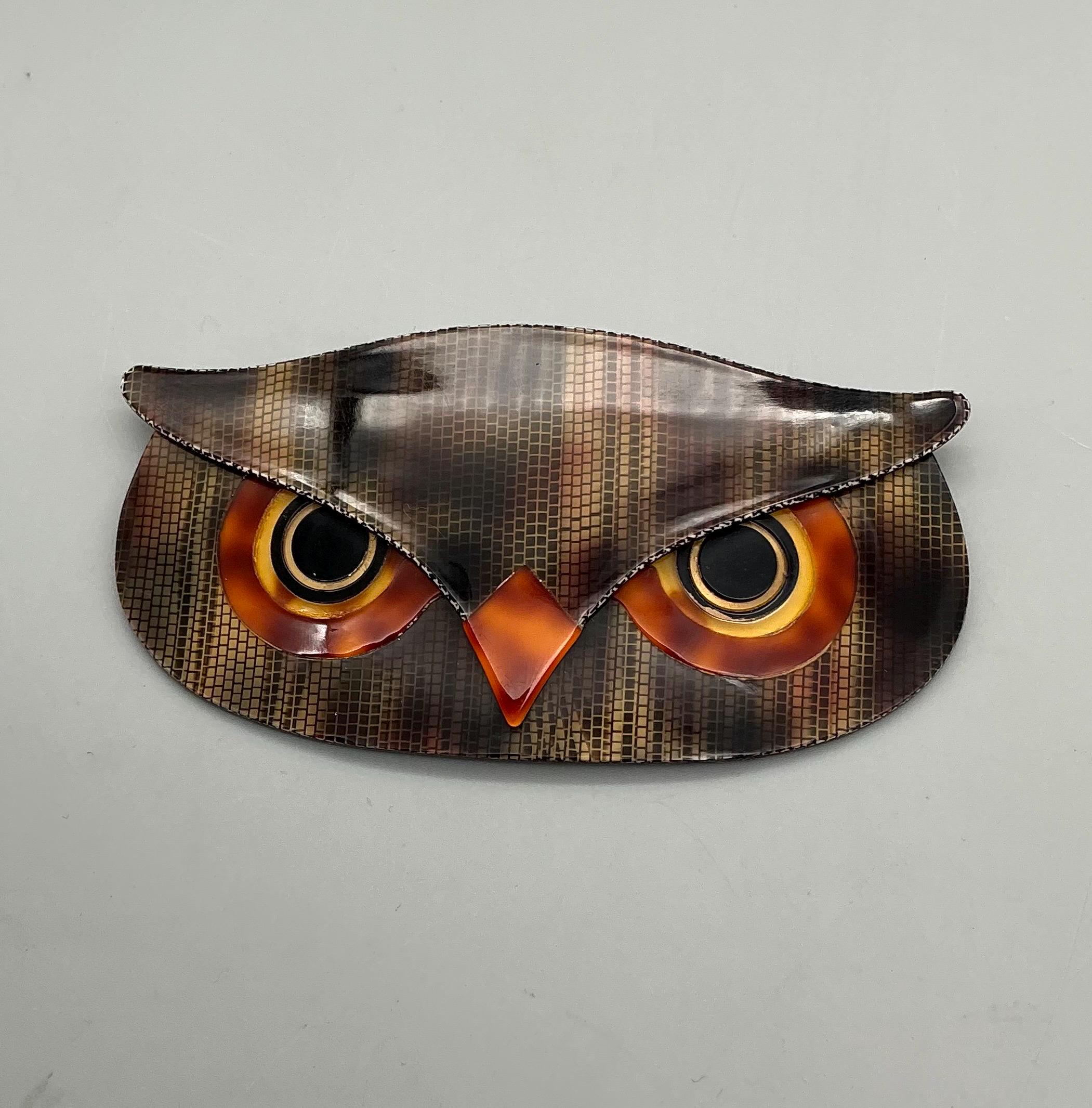 Lea Stein Owl - Etsy