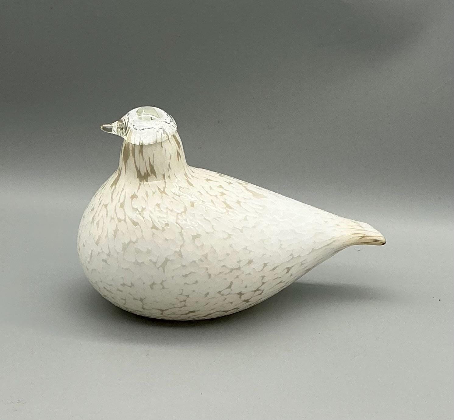 IITTALA, Finland – Art Glass Bird by Oiva Toikka, Resting Grouse