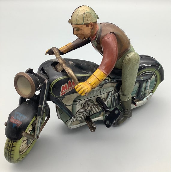 Arnold Tinplate Clockwork MAC 700 Motorcycle and Rider - Etsy
