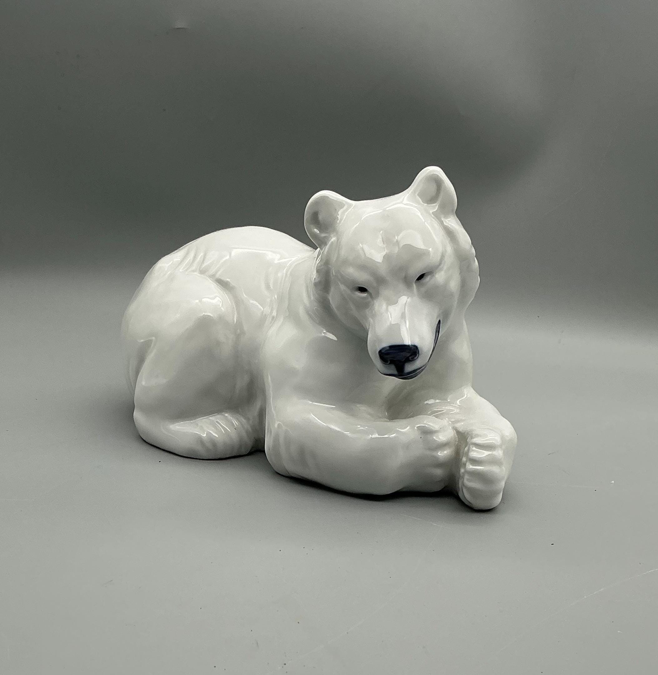 Royal Copenhagen Knud Kyhn Figurine – White Bear Mother - Etsy
