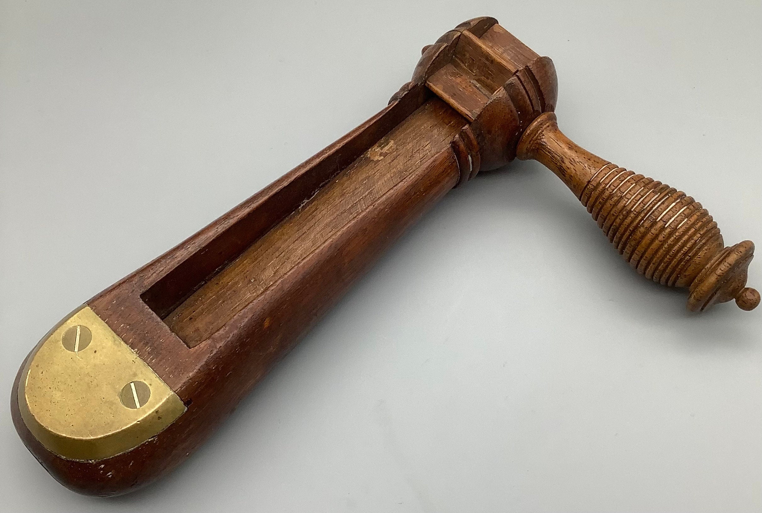 Vintsgr Rattle Police Antique 19th Century Treen Wood and Brass Police Rattle - Etsy