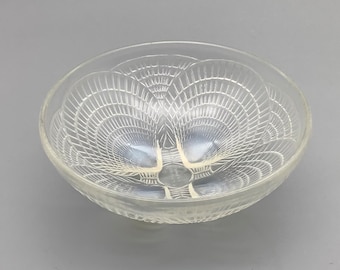 Rene Lalique Art-deco Opalescent 'coquille' Bowl Model 3201, Coupe
