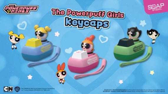 Powerpuff Girls Keycaps Fidget Clicker Blindbox - Etsy