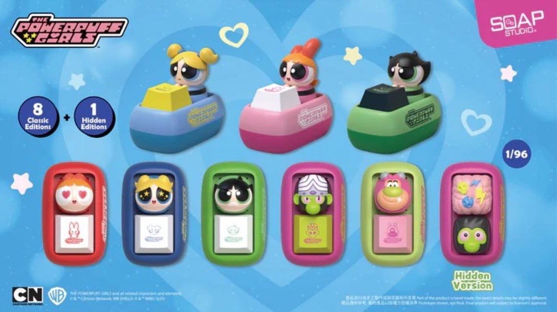 Powerpuff Girls Keycaps Fidget Clicker Blindbox - Etsy