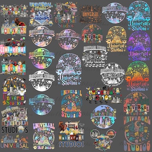40+ Universal Studio 2025 png-bundel, 2025 familie-uitje png, Universal Studios-reis, Universal 2025 png, trendy digitale download, digitale download