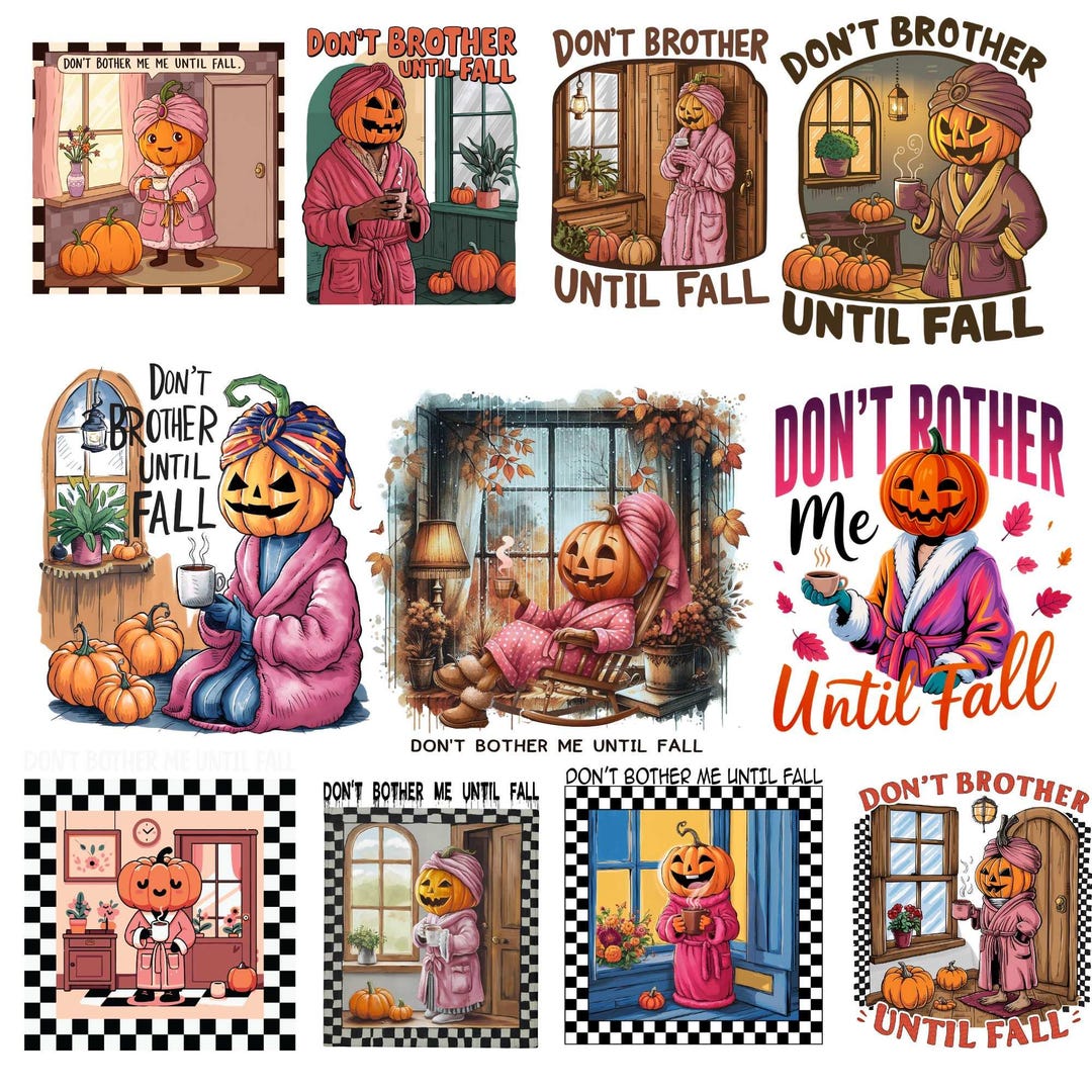 15+ Don't Bother Me Until Fall Pumpkin Head Spooky Png Bundle ...
