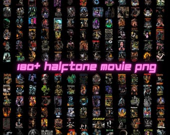 Plus de 180 films en demi-teintes au format png, Modèles de films en demi-teintes au format png, Film d'Halloween au format png, Émissions de télévision au format png, Films rétro au format png, Séries populaires au format png