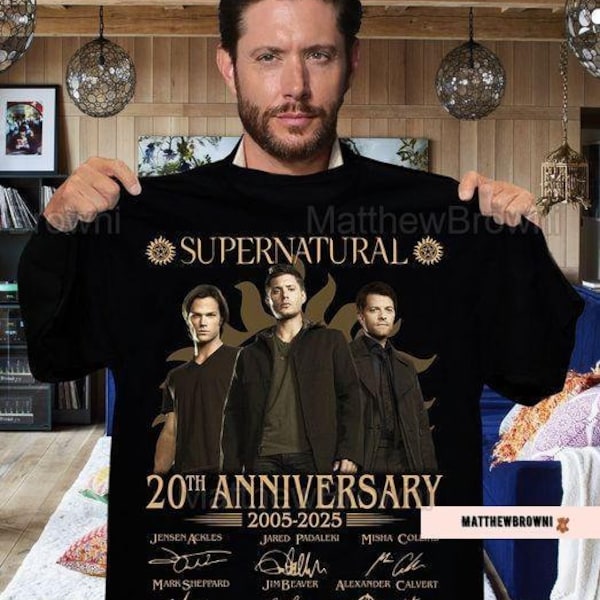 Supernatural Shirt, Winchester Brothers Tshirt, Supernatural 20th Anniversary Shirt, Supernatural Tee Shirt, Dean Winchester Tee