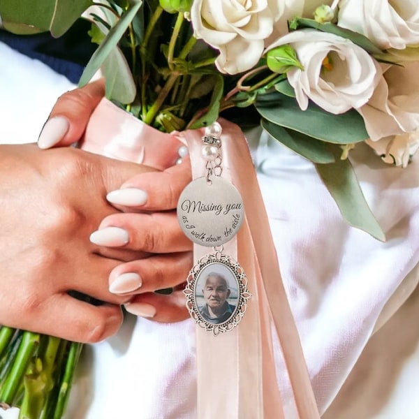 Wedding Keepsake Bouquets, Personalized Bridal Bouquet Photo Charm Memorial Stainless Steel Charms, Jewelry Gifts