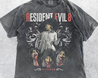 Comfort Colors Resident Evil 8 Village Vintage T-Shirt, Resident Evil Biohazard, Karl Heisenberg, Gift For Women and Man  RE55