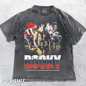 Comfort Colors® 1717 Vintage Rocky Balboa T-Shirt, Sylvester Stallone Movie T-Shirt, Gift For Woman and Man Unisex Comfort Colors
