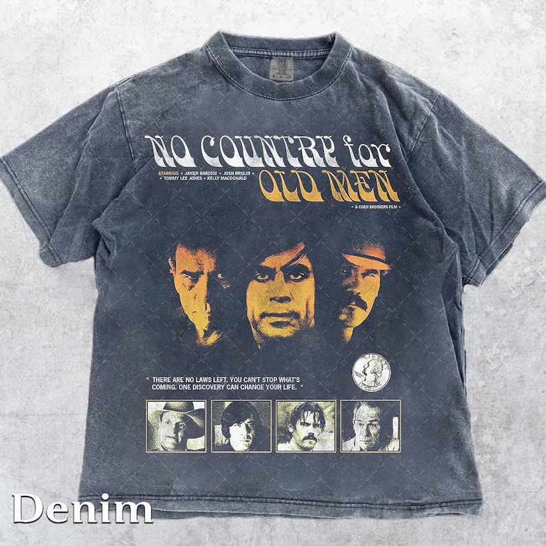 Comfort Colors® 1717 Vintage No Country for Old Men 2007 T-Shirt, Anton Chigurh Movie T-Shirt, Gift For Woman and Man Unisex image 1