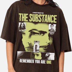 The Substance サブスタンス ロングスリーブ Tシャツ 映画 サブスタンス」3分の冒頭映像解禁、シルクスクリーンプリントのT
