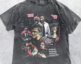 Camiseta vintage Comfort Colors® 1717 Fight Club, Tyler Durden, camiseta de la película Fight Club, unisex, Comfort Colors FC57